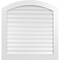 Ekena Millwork Arch Top Surface Mount PVC Gable Vent: Non-Functional, w/ 3-1/2"W x 1"P Standard Frame, 38"W x 38"H GVPAR38X3801SN - alternate 1